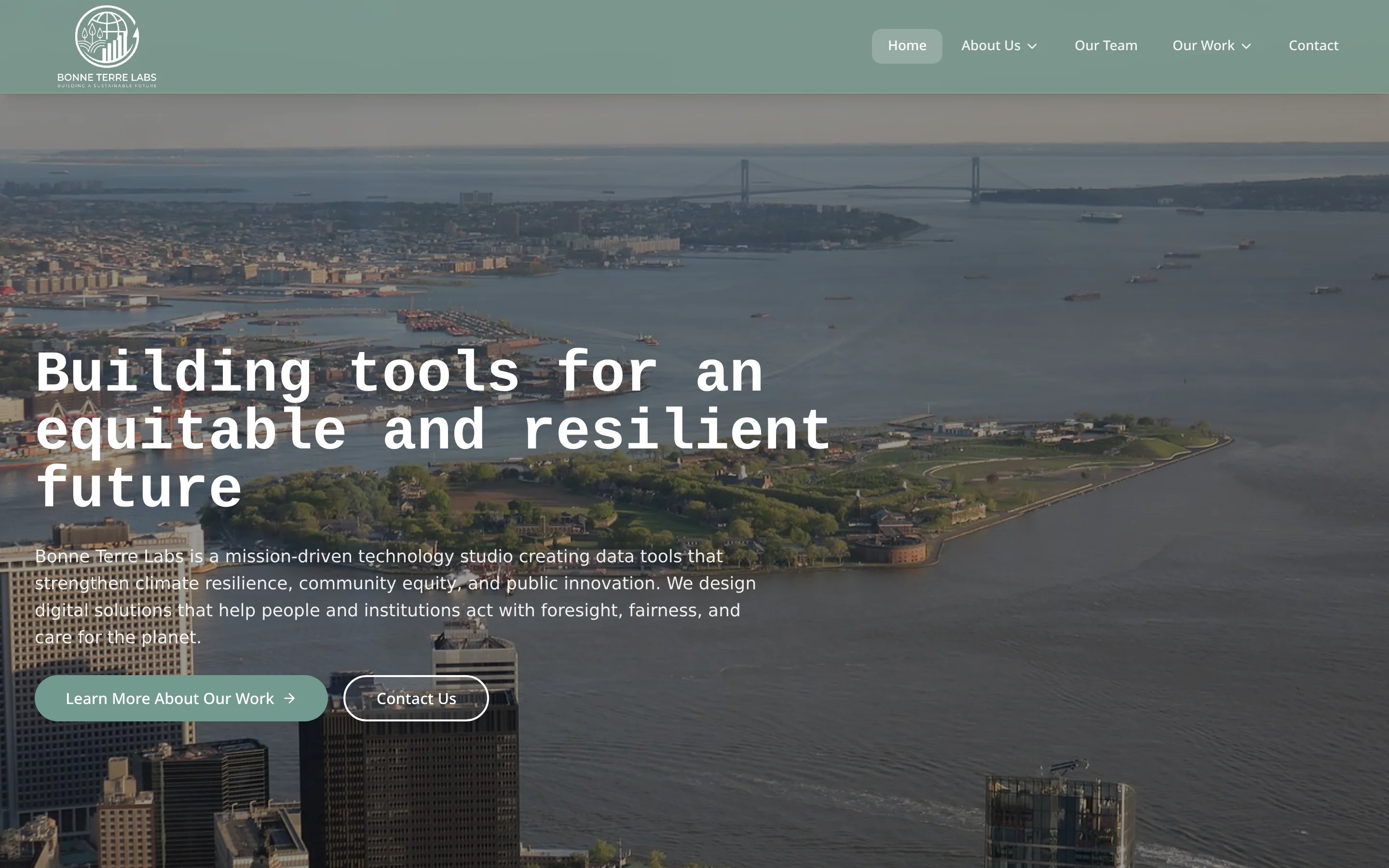Bonne Terre Labs website screenshot